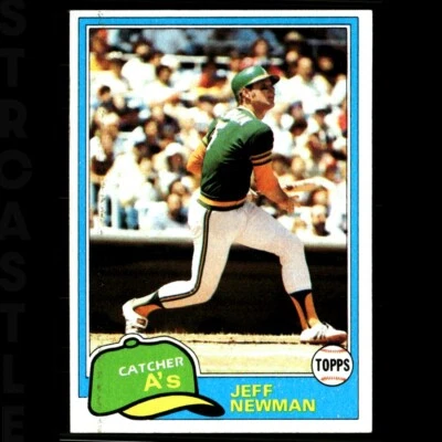 1981 Topps - Jeff Newman #587 Oakland Athletics ⚾ Baseball Card - Image 1 of 3