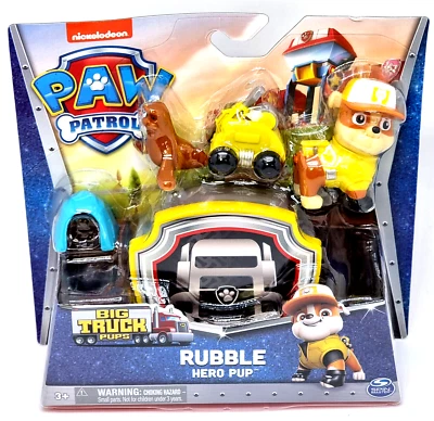 SPINNMASTER Paw Patrol Big Truck Pups Hero Pup Figur Rubble