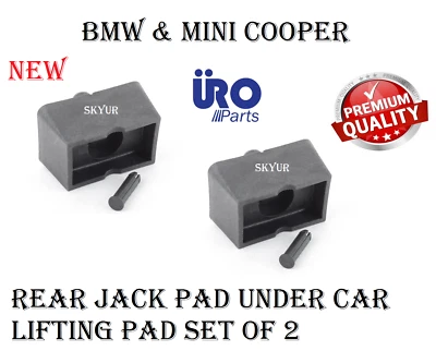 Juego de 2 almohadillas de elevación para gato trasero debajo del automóvil para BMW E63 E65 E66 Mini Cooper URO Foto 1 de 4