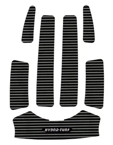 Hydro-Turf In Stock - Polaris SLX SLH SLXH Mat Set - Black on Gray Cut Groove 3m - Picture 1 of 2