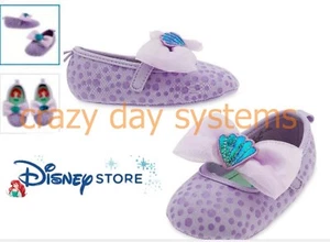 Disney Store Ariel Baby Costume Shoes Size 3,4,5,7 The Little Mermaid 0-24 Month - Picture 1 of 3