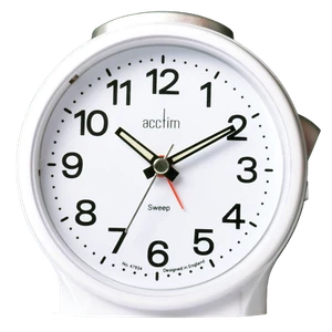 Acctim Elsie Analogue Alarm Clock Non Ticking Sweep Quartz Luminous Hands - Picture 1 of 11