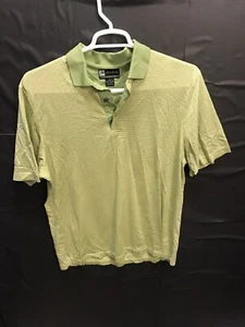 Jos A. Bank Polo Shirt Size M Men's Leadbetter Golf Green Striped Short Sleeve - Picture 1 of 8