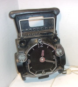 Vintage Mastercrafters Model T Car Clock M-740 Headlights Work Clock As Is - Picture 1 of 6