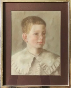 The Choir Boy - ART-DECO PERIOD PASTEL PORTRAIT PAINTING - Picture 1 of 7