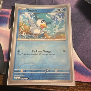 Pokémon TCG Quaxly Scarlet & Violet - Paldea Evolved 050/193 Reverse Holo Common - Picture 1 of 1