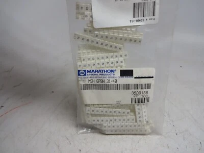 Wire Markers Marathon 31-40 MSH 6PBH 31-40 Lot of 100 - Image 1 of 4