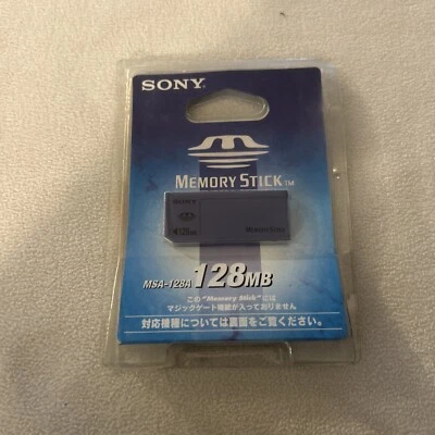 Vintage Sony 128MB Memory Stick for HandyCam Mavica CyberShot Cameras (MSR-128M) - Image 1 of 4