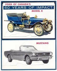 cr 1964 FORD OF CANADA 60 Year Anniversary MUSTANG Model K Dealer PROMO Display - Picture 1 of 2