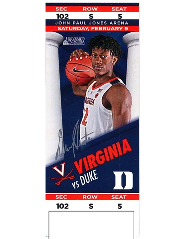 VIRGINIA CAVALIERS Basketball 2018-19 NCAA National Championship Ticket Stubs Cover