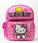 Sanrio Hello Kitty Backpack 14" Canvas Girls With Bear Bag Birthday Gift Medium
