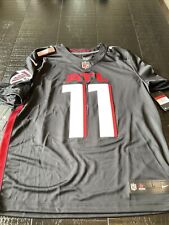 NIKE Julio Jones #11 Atlanta Falcons Game Jersey - Black Sewn size L