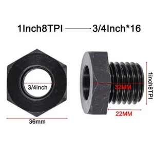 Drechselbank Spannfutter ADAPTER 1-8TPI Aussen- auf 3/4-16TPI Innengewinde - Bild 1 von 10
