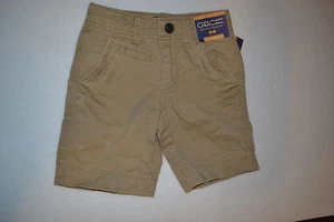 Cherokee Boys Flat Front Shorts Size 4 NWT Khaki Adj Waist Band - Picture 1 of 1