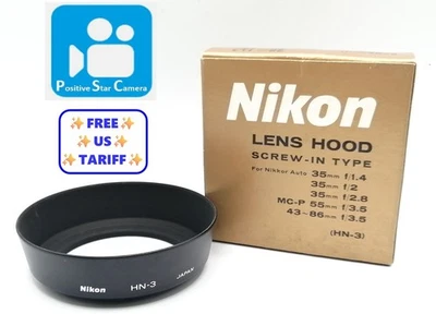 [Sin usar] Parasol metálico Nikon HN-3 para 35 mm F1,4 F2 F2,8 55 mm F3,5 de JAPÓN Foto 1 de 4