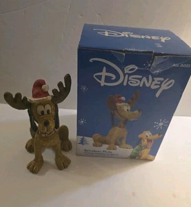 Disney Reindeer Pluto Christmas Holiday Figure Vintage Holiday Sculpture 9" - Picture 1 of 6