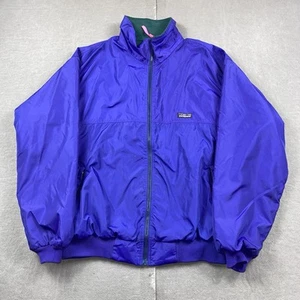 VTG Patagonia Jacket Mens Large Purple Shelled Synchilla USA Fleece Lined 90s - Picture 1 of 14
