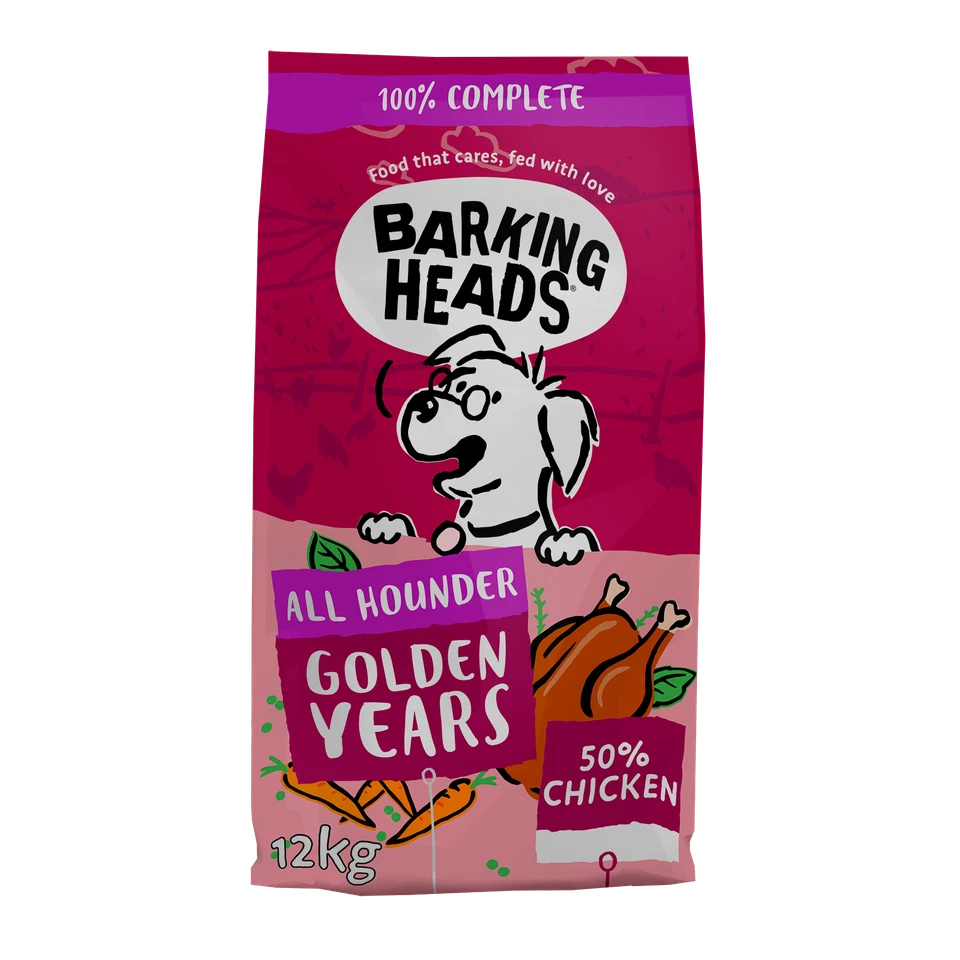 Barking Heads All Hounder Golden Years Chicken Senior Dry Dog Food - 12kg - Image 1 of 1