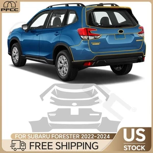 For Subaru Forester 2022-2024 Rear Bumper Precut Paint Protection Film Clear PPF - Picture 1 of 20