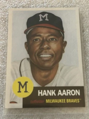 2018 TOPPS LIVING SET #46 HANK AARON - MILWAUKEE BRAVES - Image 1 of 2
