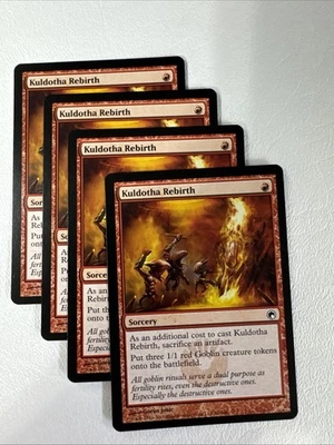 X4 Kuldotha Rebirth (96/259) NM/MINT Regular Scars of Mirrodin MTG Playset - Image 1 of 2