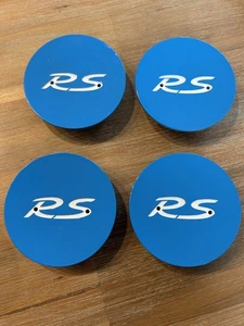 4 Stück Porsche RS Felgendeckel/Nabendeckel blau 996.361.303.94 - neu - Picture 1 of 3