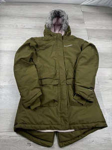 Columbia Jacket Youth L Green Nordic Strider Insulated Full Zip Girls Omni-Heat - Picture 1 of 10