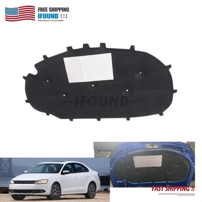Hood Insulation Pad Liner For Volkswagen Golf GTI Jetta 2010-2014 5K0863831G - Image 1 of 4