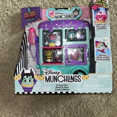 迪士尼Munchlings冰淇淋车玩具套装10件套玩具套装带香味玩偶 — 第 1/3 张图片