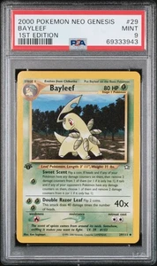 Bayleef 29 1ª Edición Pokemon Neo Genesis 1ª Edición PSA 9 - Imagen 1 de 2
