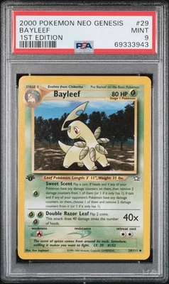 Bayleef 29 1st Edition Pokemon Neo Genesis 1st Edition PSA 9 - Image 1 of 2