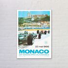Framed Monaco Grand Prix 1966 Repro Formula 1 F1 Poster Wall Art Print
