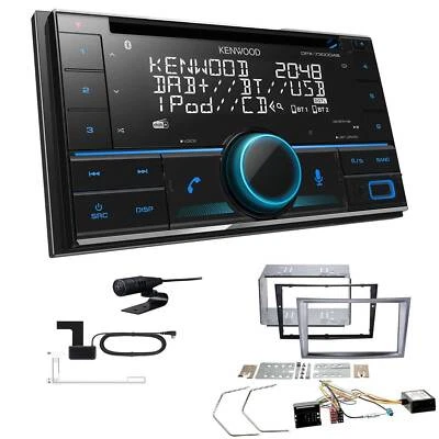 Kenwood 2-DIN Autoradio DAB+ Bluetooth für Opel Zafira B 2005-2014 Canbus - Bild 1 von 4