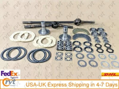 Conjunto/Kit de conjunto de eje delantero apto para Jeep CJ2A, 3B, CJ5/MB/GPW/M38/M38-A1-10 Spline Foto 1 de 4
