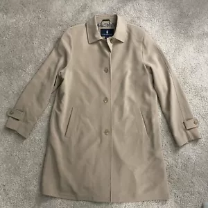 Gabardina London Fog para mujer talla L usada en excelente estado beige tostado forrada poliéster - Imagen 1 de 9