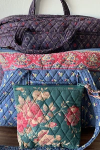 LOT OF 3 Vintage VERA BRADLEY LAPTOP CASE PURSE POUCH U - Picture 1 of 20