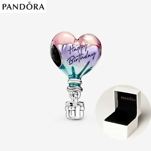 ALE S925 Genuine Pandora Happy Birthday Hot Air Balloon Charm & Gift Box AU