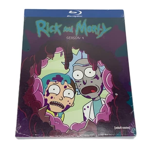 Rick and Morty Season 4 Blu ray Adult Swim Factory Sealed Animated Cartoon - Foto 1 di 7