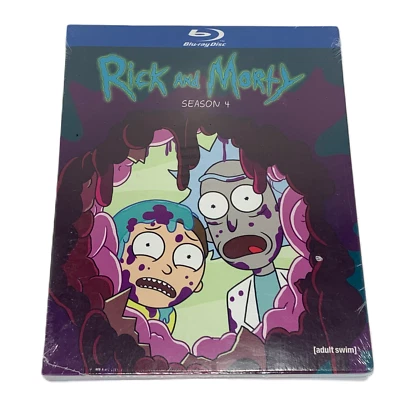 Rick and Morty Season 4 Blu ray Adult Swim Factory Sealed Animated Cartoon - Image 1 of 4