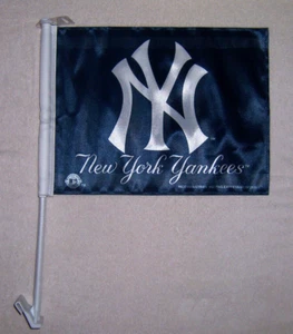 NEW 11X15in 2 SIDED NEW YORK YANKEES LIC. MLB BASEBALL CAR WINDOW FLAG - Picture 1 of 5