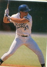 1990 Red Foley Sticker Book Baseball Card #86 Kevin Seitzer