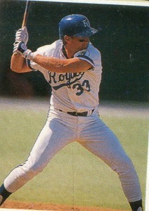 1990 Red Foley Sticker Book Baseball Card #86 Kevin Seitzer