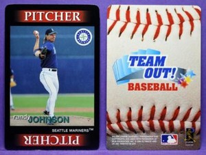 Randy Johnson Seattle Mariners 1996 Team Out Baseball Card Game Single (#41)
