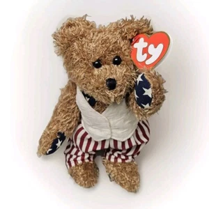 Ty Attic Treasures Revere the Bear MWMT 4th Of July Independence Bear Vintage - Picture 1 of 7