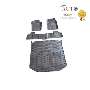 2013-2015 Jeep Grand Cherokee Rubber Slush Mats & Cargo Tray Set MOPAR OEM - Picture 1 of 18