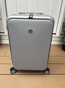 Hanke Lightweight Front Opening Carry-On 20 Inch, Aluminum Frame Gray - Picture 1 of 9