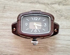 Car Clock Moskvich ZChZ 7 Day Carbolite Mechanical Auto Clock Soviet Era 1960s - Picture 1 of 13