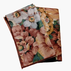 Pink Floral Print Fabric Napkins  15 x 15 Cottage Farmhouse Country Lot 4 - Picture 1 of 10