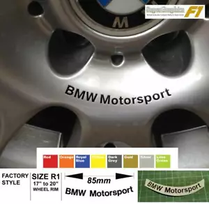 To fit a BMW Motorsport wheel centre decal sticker 85mm x4 choose from 9 colours - Picture 1 of 2