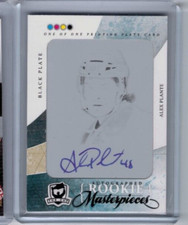2010-11 Upper Deck The Cup Alex Plante Black Printing Plate Auto RC #'ed 1/1